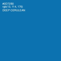 #0D72B0 - Deep Cerulean Color Image